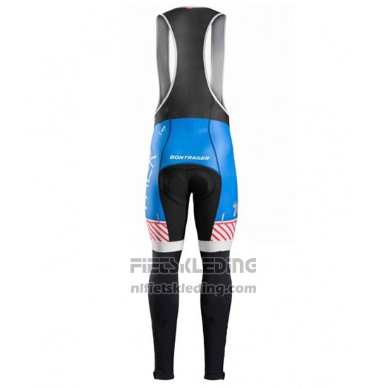 2016 Fietskleding Trek Bontrager Blauw en Wit Lange Mouwen en Koersbroek